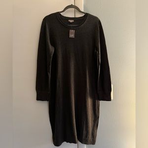 J Jill Sweater Dress Dark Charcoal Size M NWT